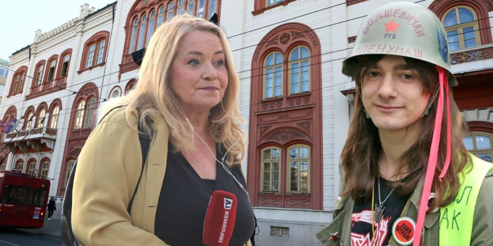 Blokader u ulozi gazde Rektorata! Evo kako viče na Branku Lazić, dok štiti rektora koji je odgovaran za smrt njegove koleginice (FOTO/VIDEO)