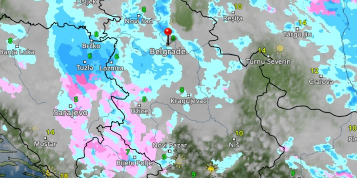 Vreme oko 15 časova