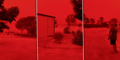 Horor u Australiji: Krvavo nebo i potpuni mrak zarobili hiljade ljudi usred dana (VIDEO)