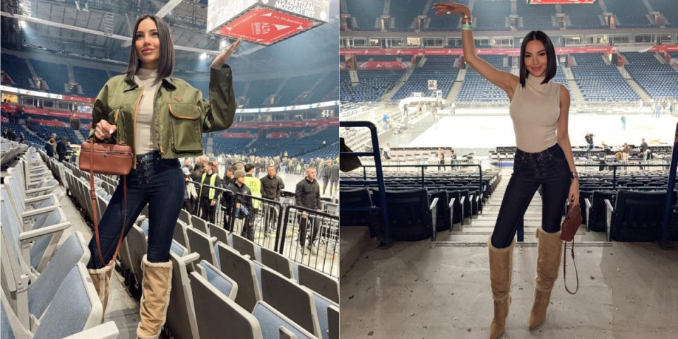 Ko je zgodna brineta koja je gledala Partizan u Areni? Žena košarkaša, advokatica... (FOTO GALERIJA)