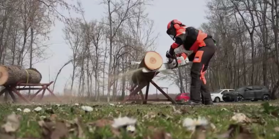 Srpkinja, svetska šampionka: Dragana obara stablo za tri minuta! (VIDEO)