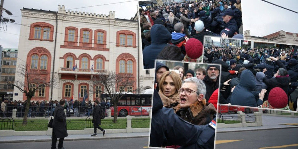 Blokaderi pozivaju na ubistvo policajaca! Haos ispred Rektorata, napali i ekipu Informera (FOTO/VIDEO)