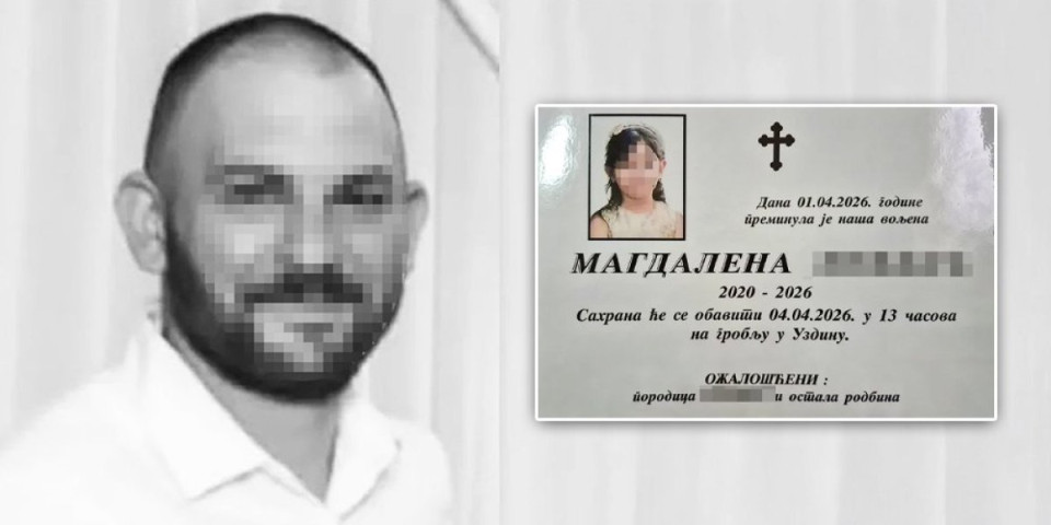 Cela Srbija plače za Magdalenom (5): Poznato kada će biti sahranjena devojčica koju je otac pokušao da spase iz buktinje