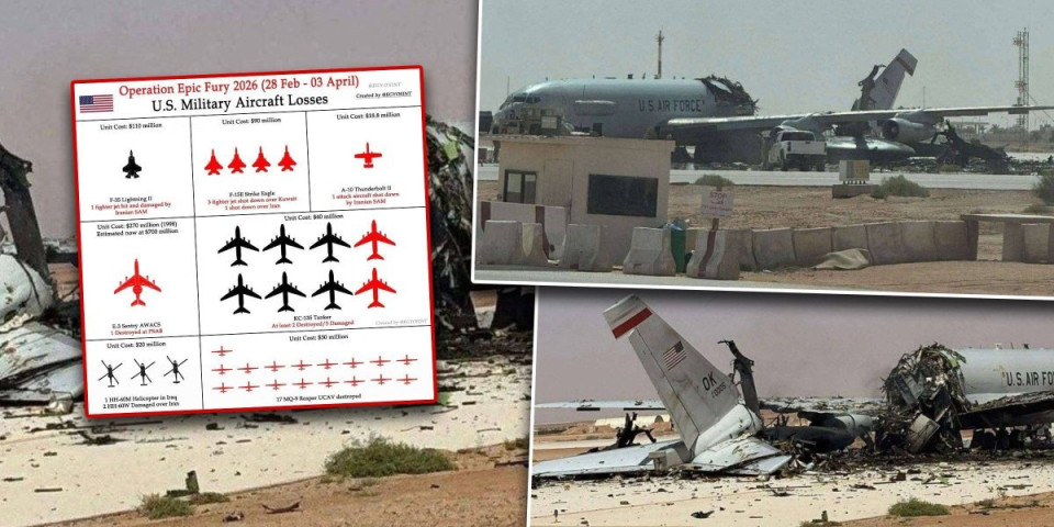 (FOTO) Amerika u istoriji ovo nije doživela! Iran samleo avijaciju Vašingtona - razoreni nevidljivi, avaksi, lovci...