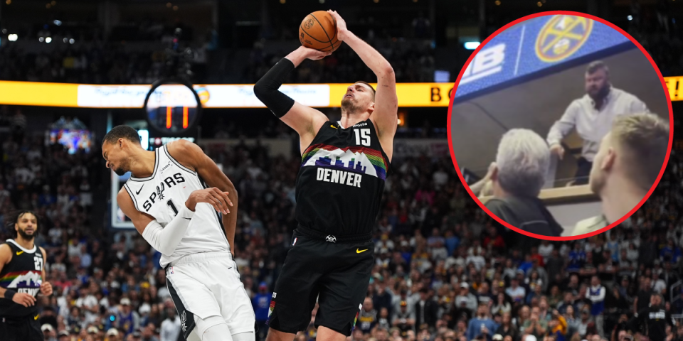 (VIDEO) Jokićev brat u sukobu sa navijačem! Podsmevao se Nikoli, Strahinja potpuno poludeo