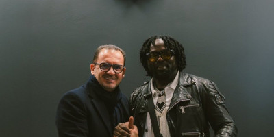 Čuveni napadač Partizana došao u Humsku i bodri crno-bele protiv Čukaričkog (FOTO)