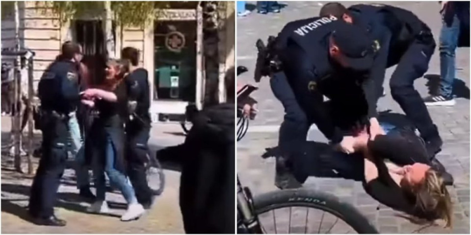 Gje je sada EU?! Hoće li reagovati zbog upotrebe sile slovenačke policije: Pogledajte nasilje vlasti nad mladom ženom (VIDEO)