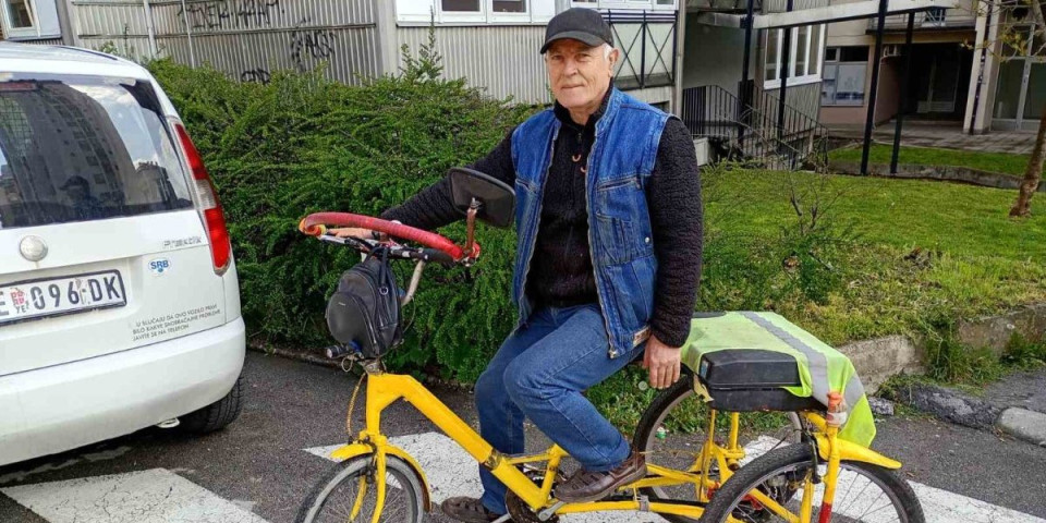 Za Božidara nema nesavladivih prepreka! Iz hobija je napravio trotočkaš da prkosi kilometrima