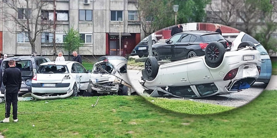 Haos u Kragujevcu: Jurio pa razlupao parkirane automobile (FOTO)