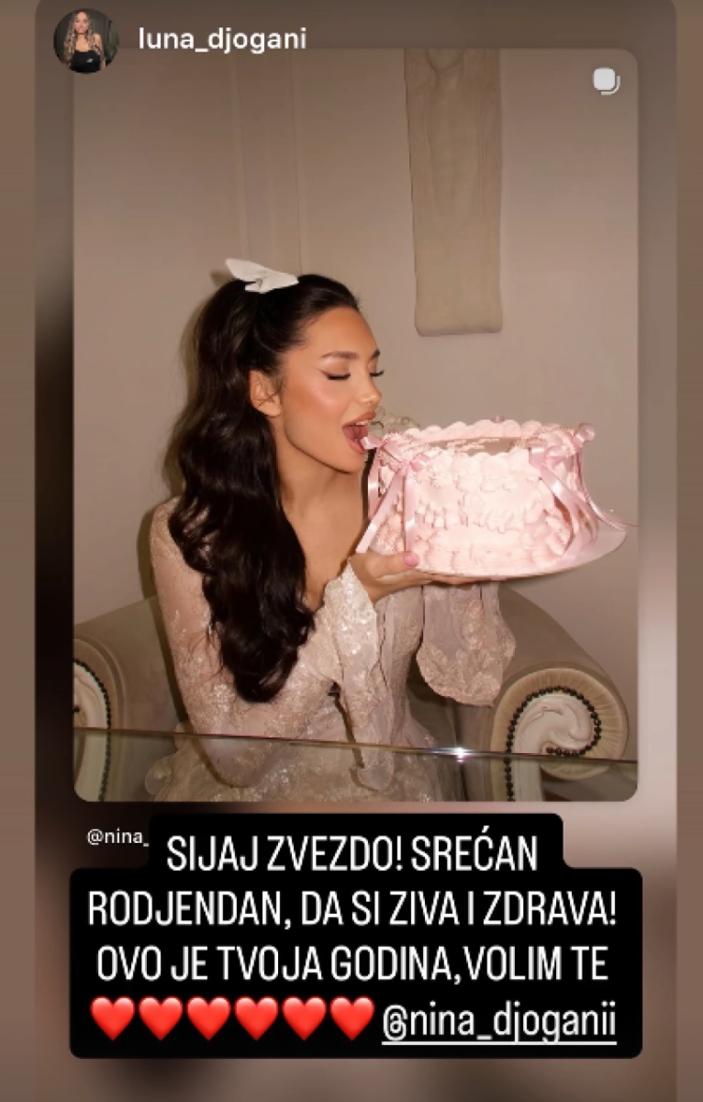 Nina Đogani danas slavi - Čestitke pljušte, Luna prva reagovala (FOTO)