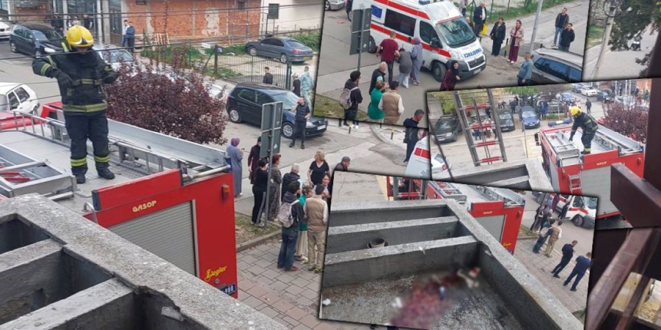 Žena pala sa četvrtog sprata, polomila obe noge: Užas u Novom Pazaru (VIDEO)