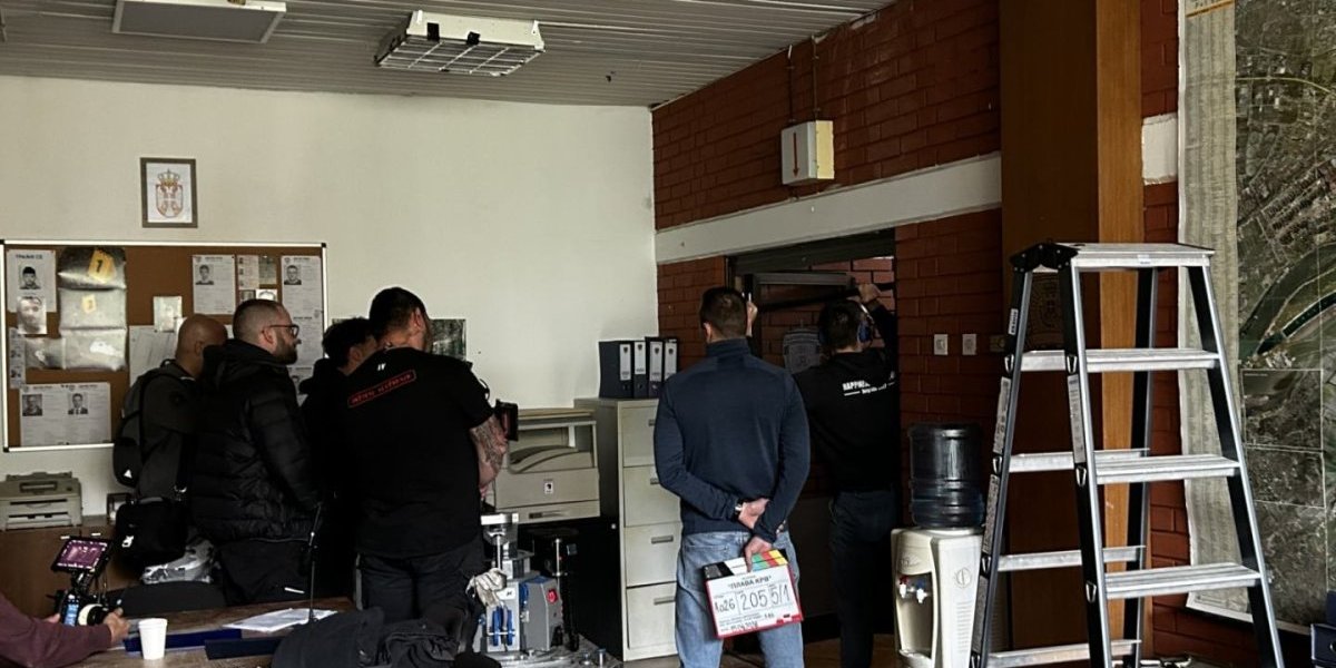 Na snimanju serije "Plava krv"