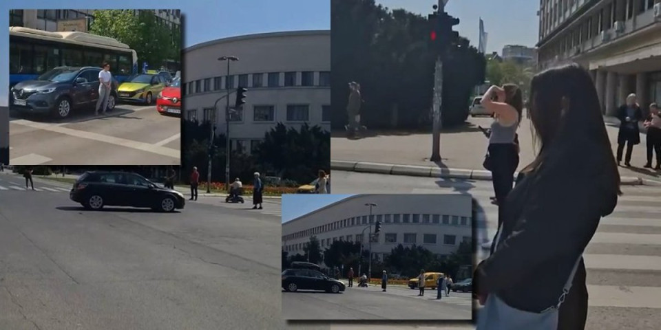 Sramota u Novom Sadu: Ljudi, pogledajte šta radi 10 dokonih blokadera nasred raskrsnice (VIDEO)