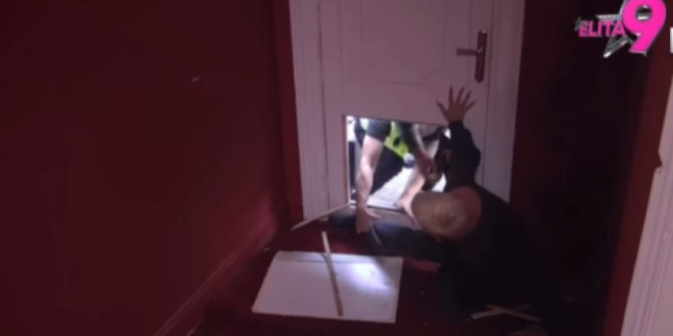 Obezbeđenje ga vuče za noge: Uroš Stanić razvalio vrata i pokušao da pobegne iz Elite (VIDEO)