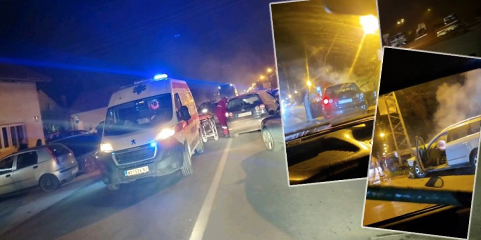 Povređena dvojica muškaraca: Saobraćajna nezgoda kod Futoga (VIDEO)