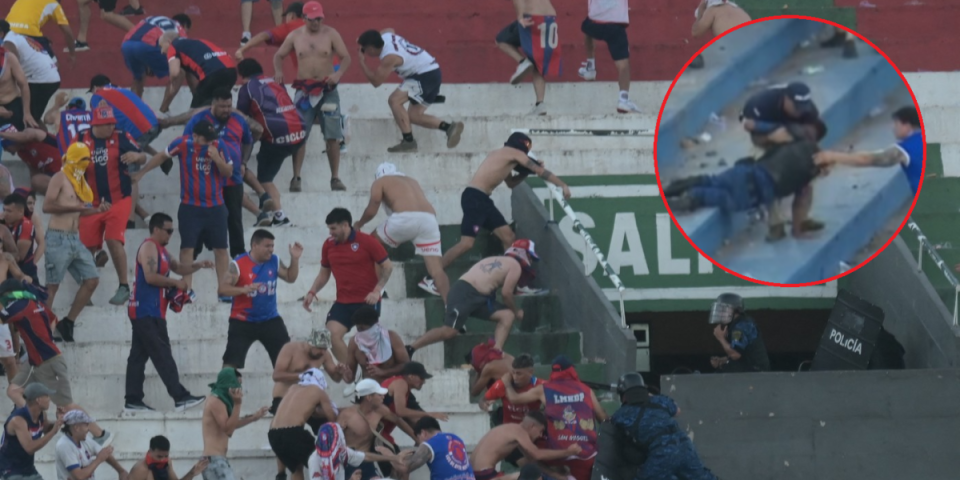 (UZNEMIRUJUĆE) Navijači umalo ubili policajca - Potpuno bezumlje, sevale puške, noževi i palice