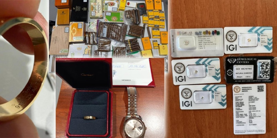 Velika zaplena: Pretresali torbe pa pronašli robu vrednu više od 6.000.000 dinara - pronađeni i sakriveni dijamanti