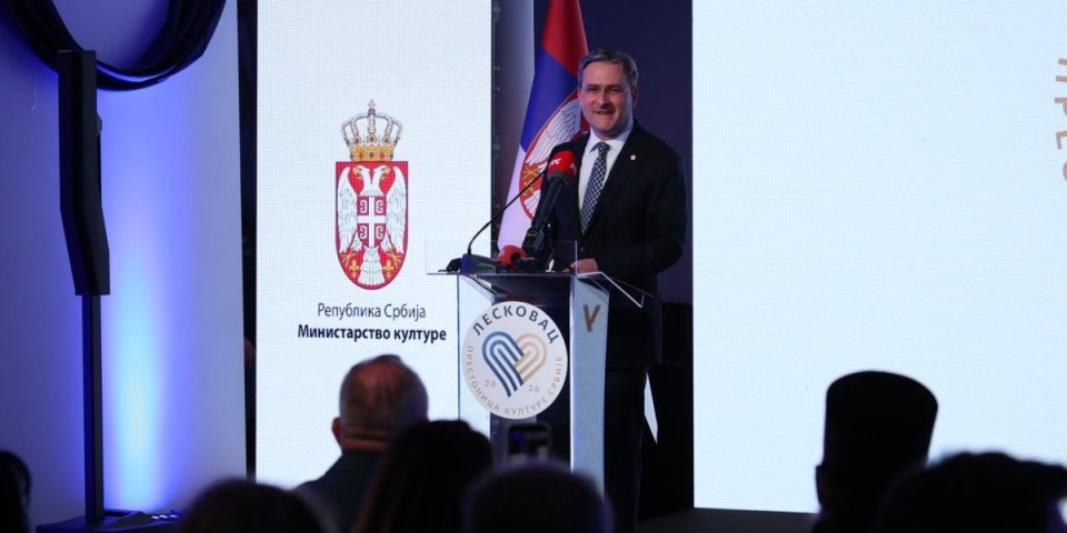 Ministar Selaković proglasio Leskovac Prestonicom kulture Srbije za 2026. godinu