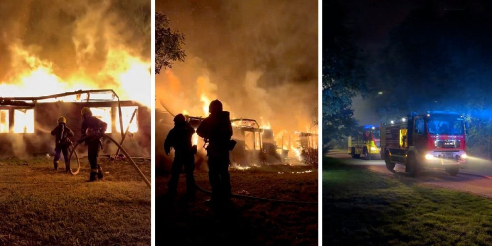 Borba sa vatrenom stihijom: Veliki požar u Novom Sadu, plamen progutao 300 kvadratnih metara (FOTO/VIDEO)