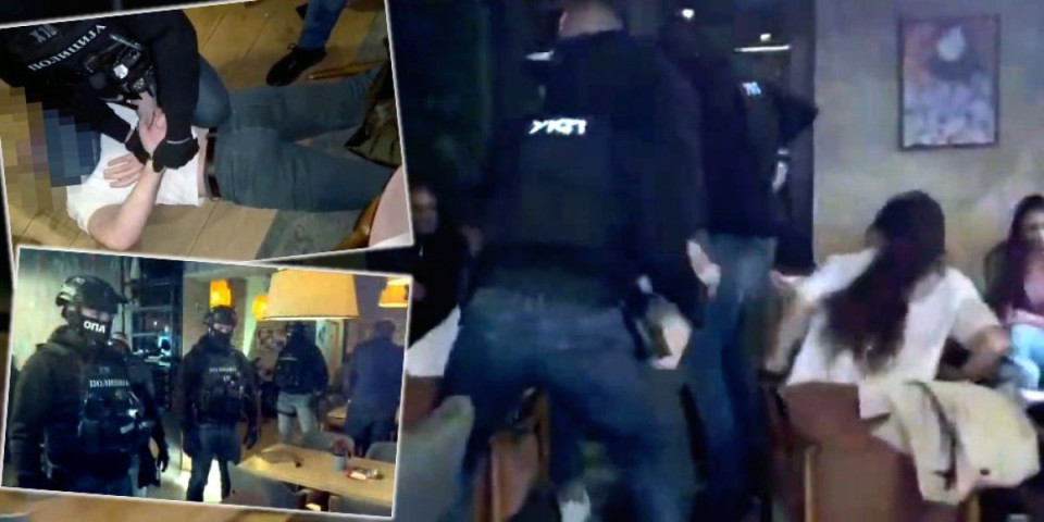 Specijalci UKP upali u kafić - lisice na ruke članu kriminalne grupe: Pogledajte kako je "pao" državljanin Crne Gore (VIDEO)