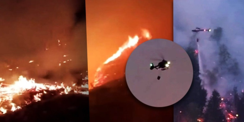 (VIDEO) Gori ključno mesto! Ogromna teritorija je u pitanju: Od ovoga zavisi sve - 400 vatrogasaca na nogama