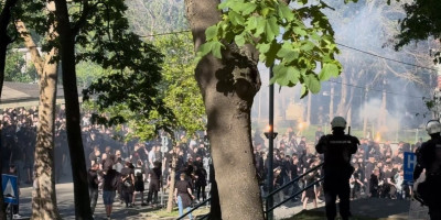 Navijači Partizana krenuli ka 