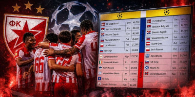 Ovo su mogući protivnici Zvezde na putu do Lige šampiona: Neće biti nimalo lako (FOTO)