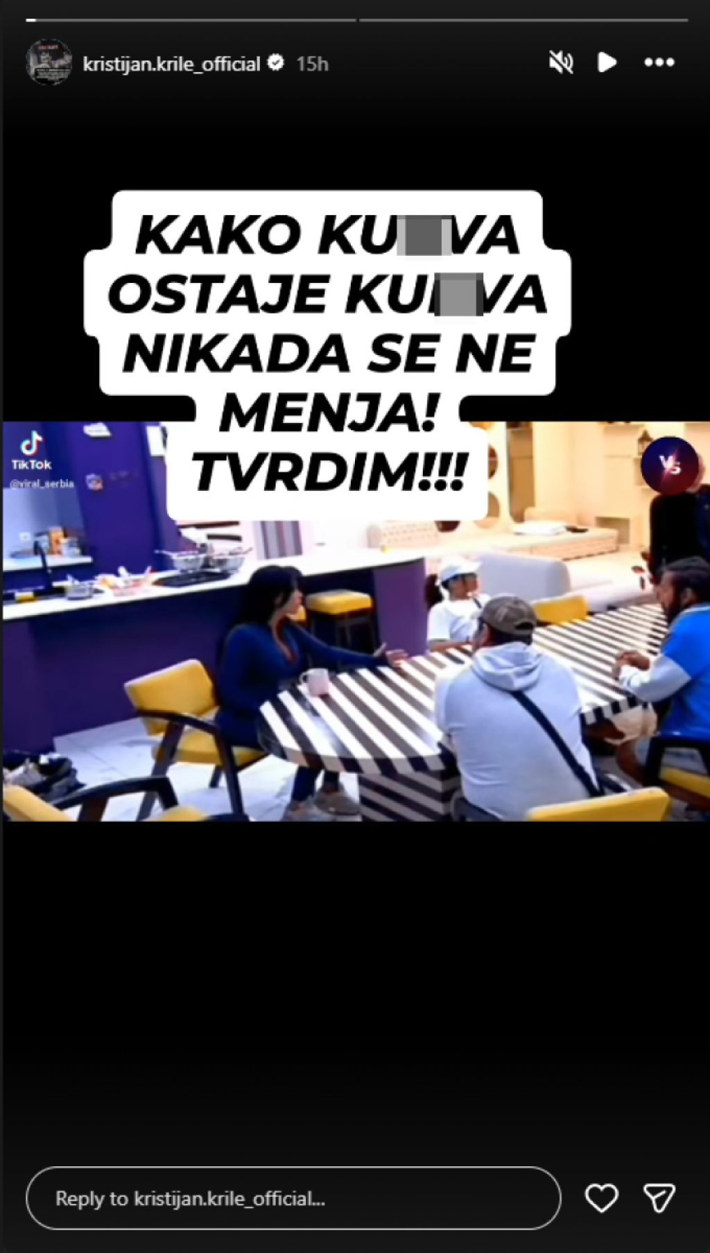 "Ku*va se nikad ne menja": Kristijan besan zbog Stanijinog snimka - Žestoko je izvređao