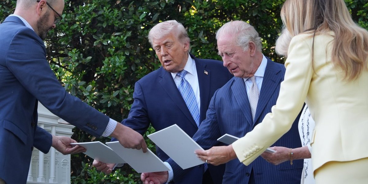 Kamila i Čarls sa Donaldom i Melanijom Tramp