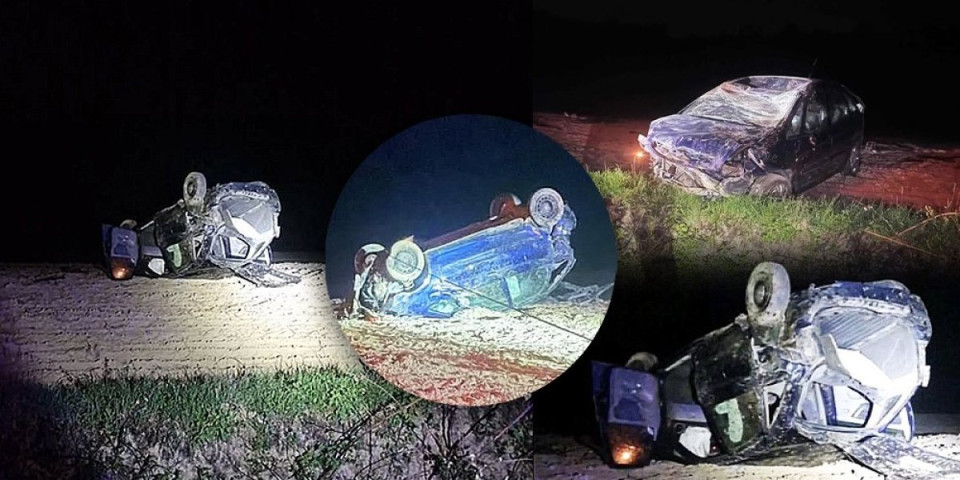 Poginuo muškarac u Tekerišu: Auto sleteo s puta, prizor ledi krv (FOTO)