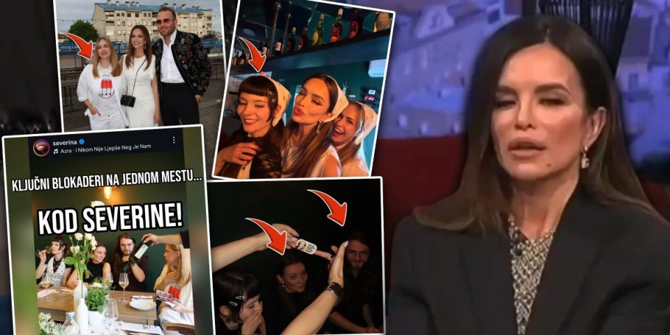 Ključni blokaderi na jednom mestu! Piculići slave rođendan sa Severinom koja kaže da su Srbi genocidni (VIDEO)