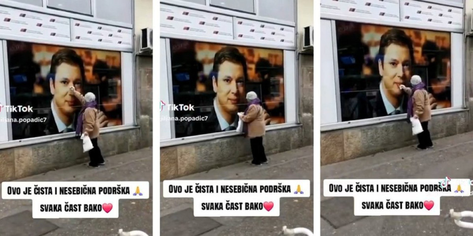 Neko je ižvrljao sliku predsednika Srbije: A onda se pojavila jedna baka... - mreže gore zbog ovog snimka (VIDEO)