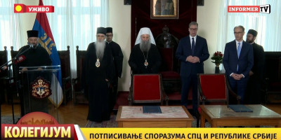 Crkva je očuvala srpski narod! Vučić na potpisivanju Memoranduma o razumevanju između SPC i Republike Srbije