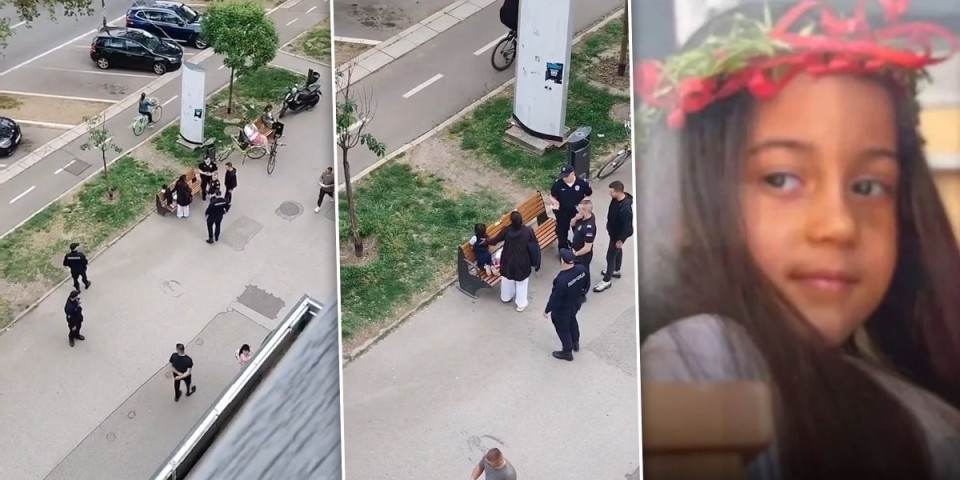 Isplivao snimak potrage za devojčicom u Novom Sadu: Majka neutešna na klupi, policija češlja grad (FOTO/VIDEO)