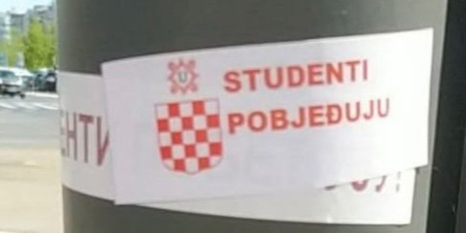 Skandal! Nalepnica sa šahovnicom i porukom "Studenti pobjeđuju" dokaz da ustaše vode prljavu kampanju (FOTO)