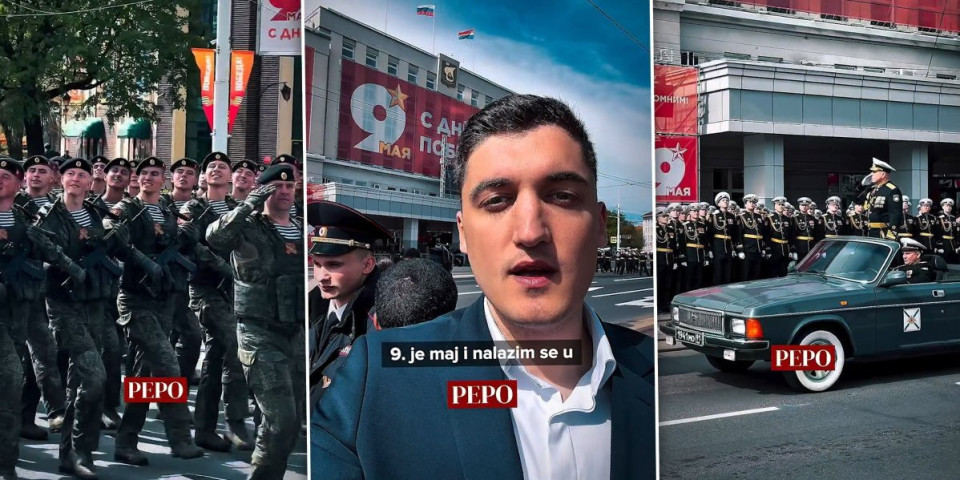 Informer na licu mesta: Petar Popović Pepo usred moćne ruske mašinerije, ovako se brani istina o 9. maju! (FOTO/VIDEO)