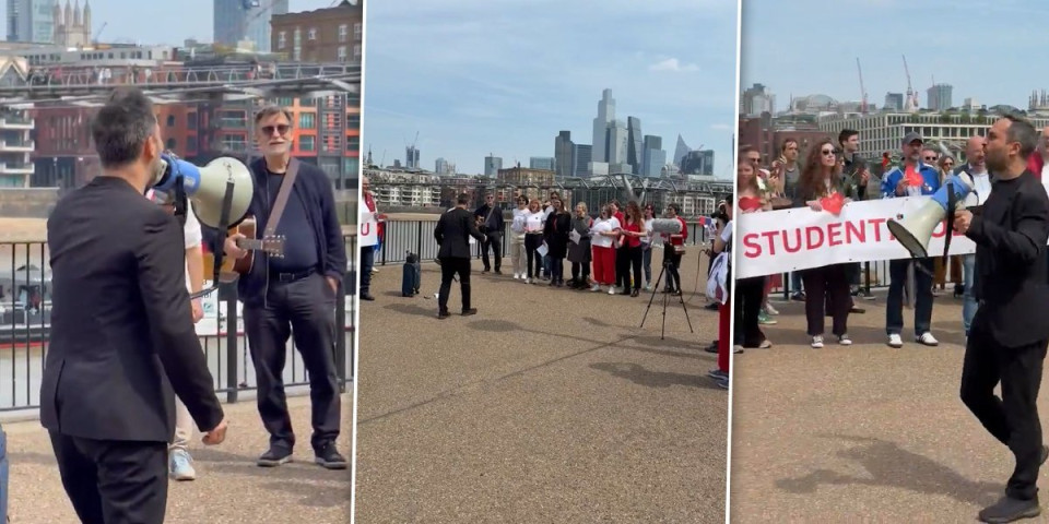 Blokaderi dotakli dno, nema dalje! Posle operske pevačice usledio novi bizaran performans (VIDEO)