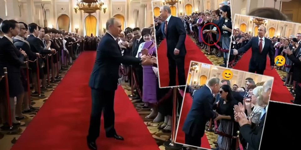 (VIDEO) Šok u Kremlju! Putin se rukovao sa zvanicama, a onda... O neočekivanom potezu ruskog lidera priča ceo svet