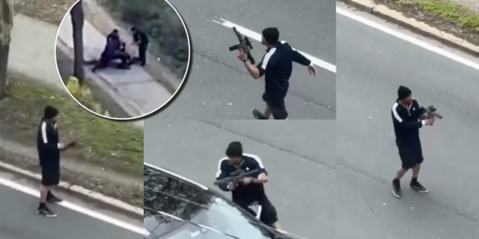 (UZNEMIRUJUĆE) Pucao automatom po narodu na ulici! Nasred puta otvorio vatru, ljudi u panici bežali iz vozila