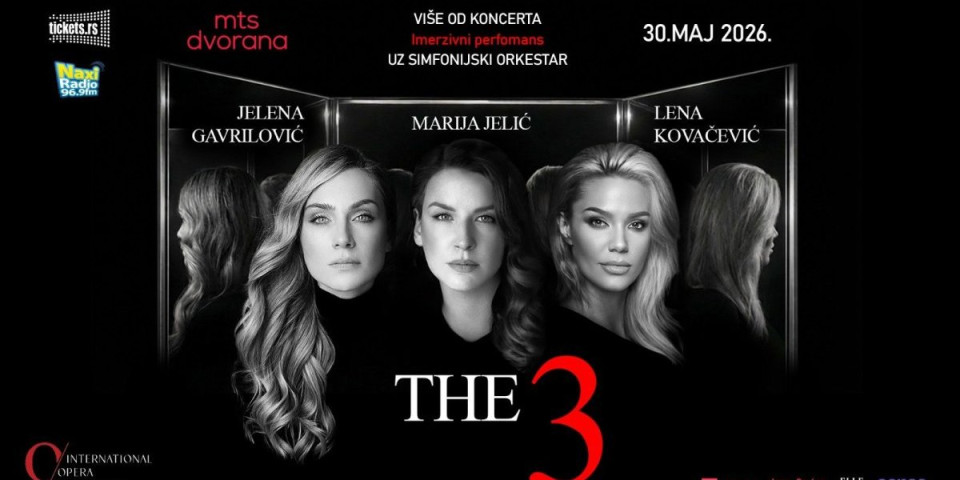 Dugo očekivani koncert tri izuzetne umetnice uskoro stiže u MTS Dvoranu