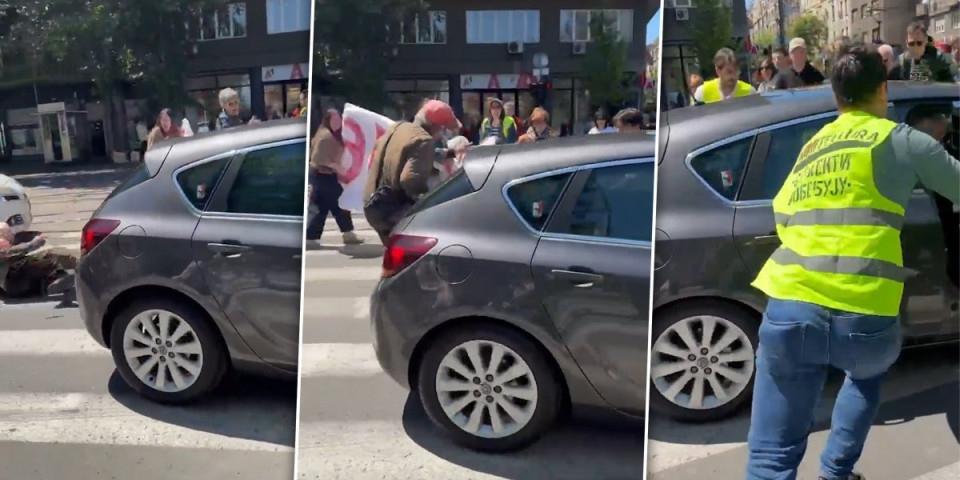Užas kod Pravnog fakulteta: Evo šta su blokaderi zlikovci uradili - automobil pokosio starca na pešačkom prelazu (UZNEMIRUJUĆI VIDEO)