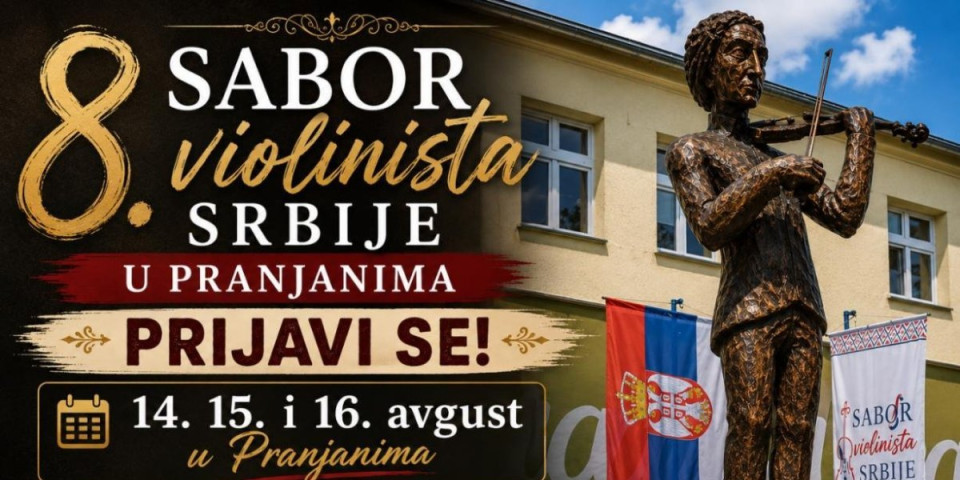 Budite deo 8. Sabora violinista Srbije: Prijave su otvorene - Ovo su svi detalji