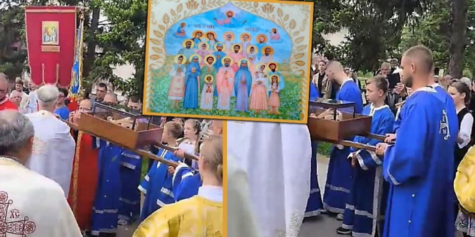 Svetinja stigla pred verujući narod! Deo moštiju Surduličkih mučenika prenet u Kolare kod Smedereva