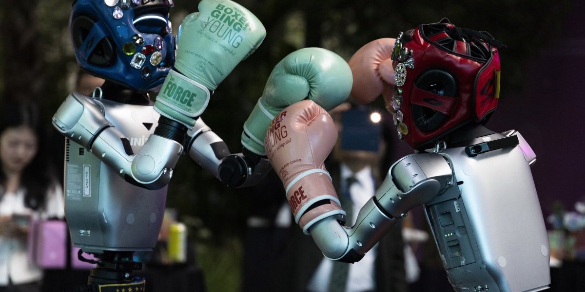 Južna Koreja Robot boks foto Epa JEON HEON-KYUN