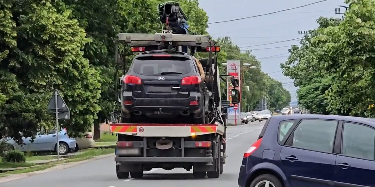 Šlep sužba odvozi džip