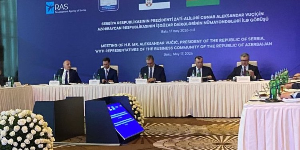 "Zajedno možemo da napravimo čuda" - Vučić u Azerbejdžanu: I srpski biznismeni će ulagati ovde