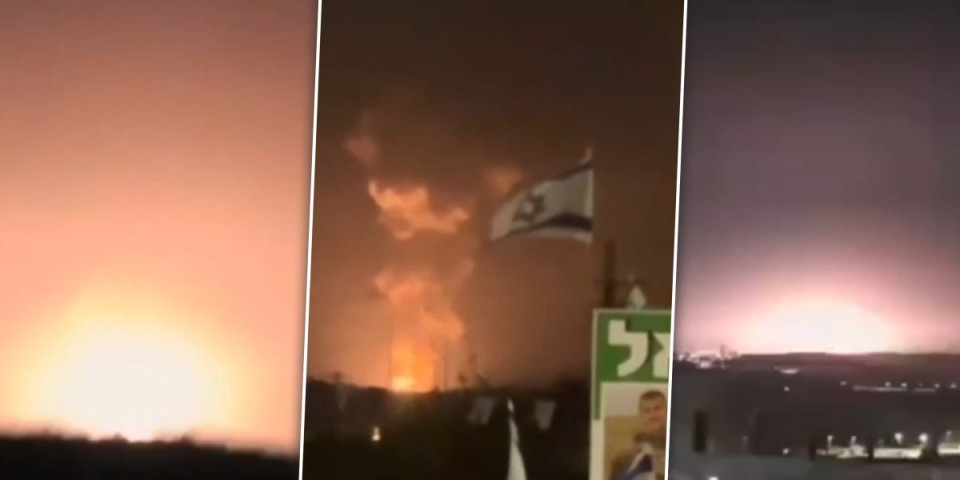 (VIDEO) Ogromna vatrena kugla nad Izraelom! Narod gleda horor nad gradovima, kilometarski stub dima se diže u nebo