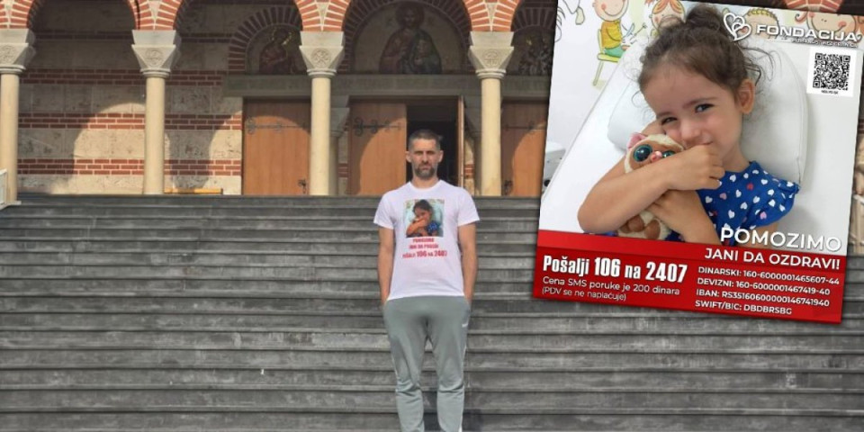 Bravo, ljudino! Doživeo je veliki gubitak, zato se bori za malu Janu: Evo gde je krenuo