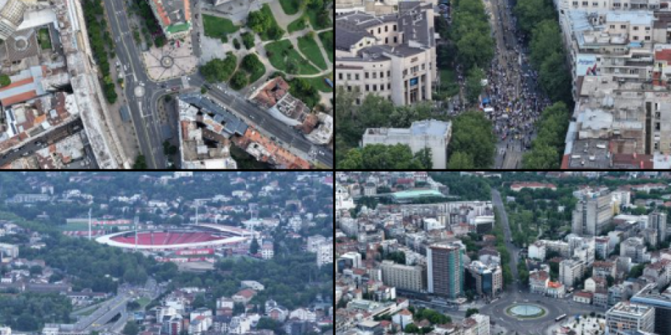 Ovo je dokaz! Blokaderski skup pukao i pre nego što je počeo - Slike iz drona govore više od hiljadu reči (FOTO)