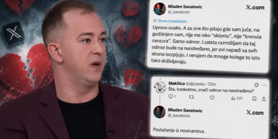 Povređena tanana osećanja blokadera Savatovića! Zakmečao posle blokaderskog skupa (FOTO)